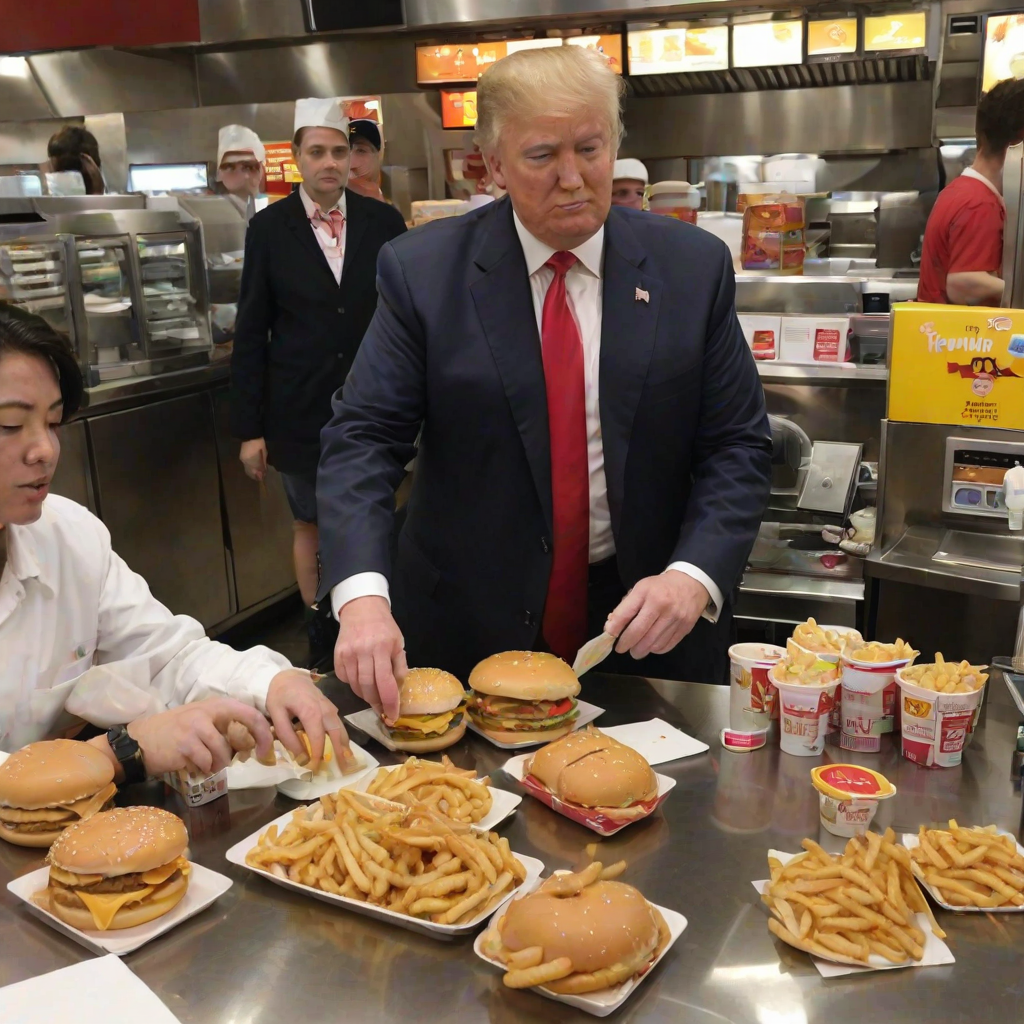 donald trump working at mcdonalds