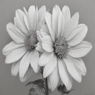 pencil drawing flowers