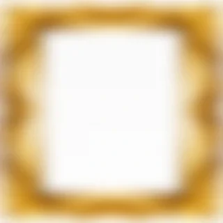 rectangle gold frame png