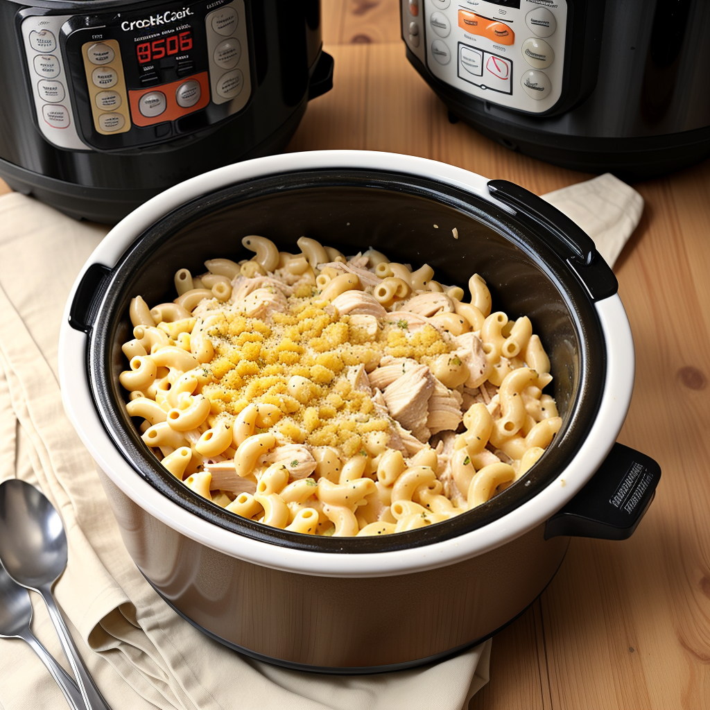 crockpot chicken mac and cheese