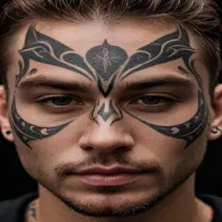 face tattoo png
