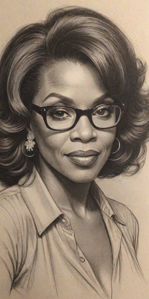 Fascinating Sheryl Lee Ralph, pencil sketch, portrait of Gorgeous woman 1924s in glasses, hair style beatnik, outline, clear lines, fine lines, 8k