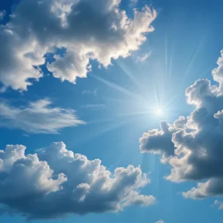 sky blue background