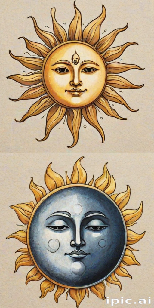 sun and moon