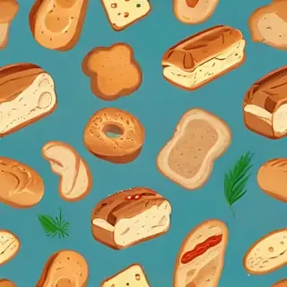 bread in cartoon