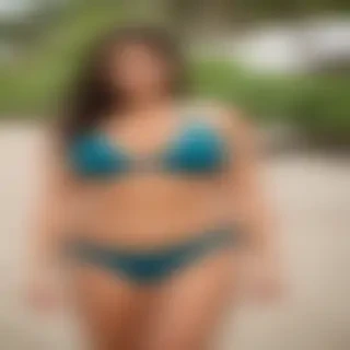 curvy brunette bikini