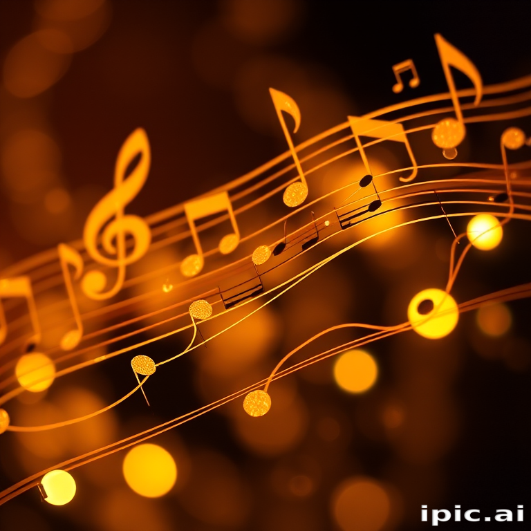 transparent music notes
