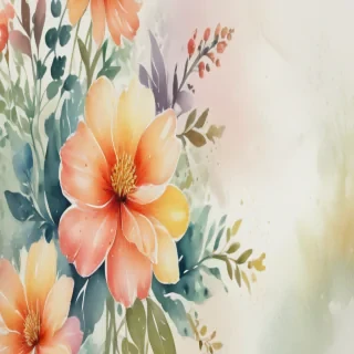 watercolor floral background