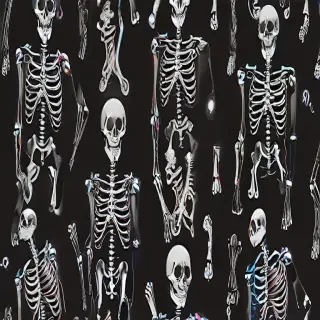 skeleton background