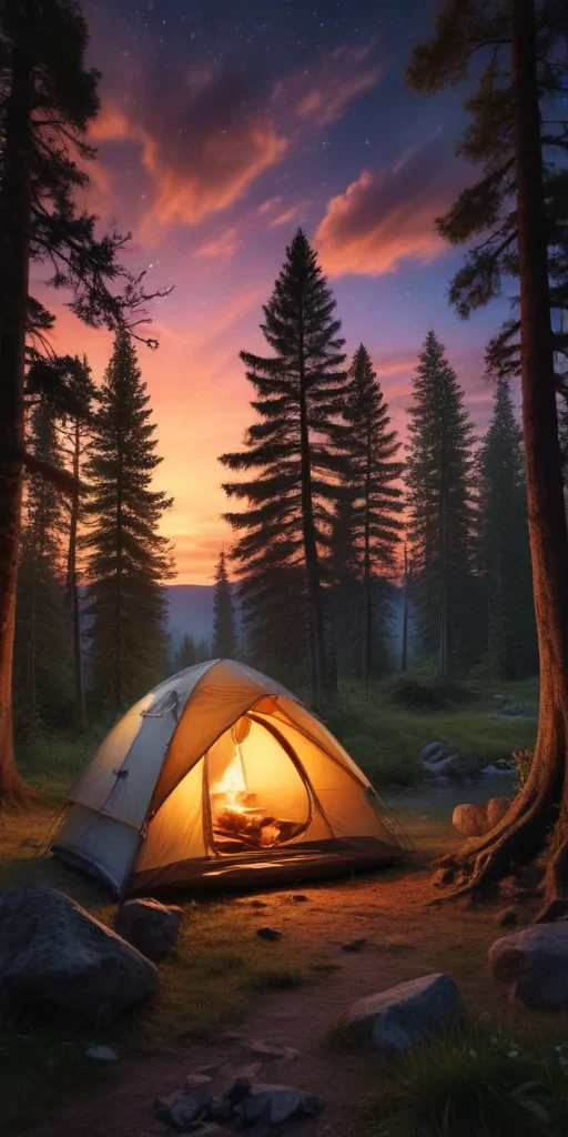 camping background pic