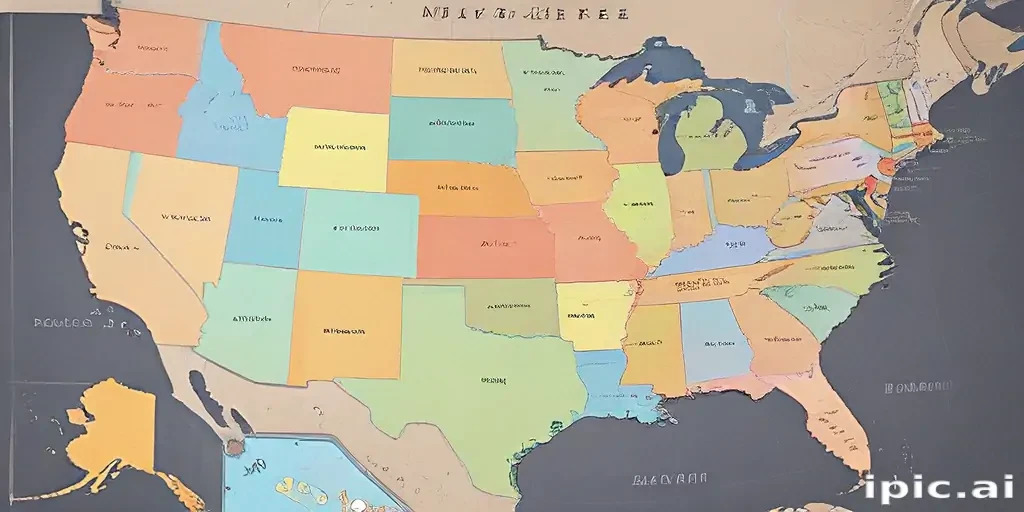map of usa states