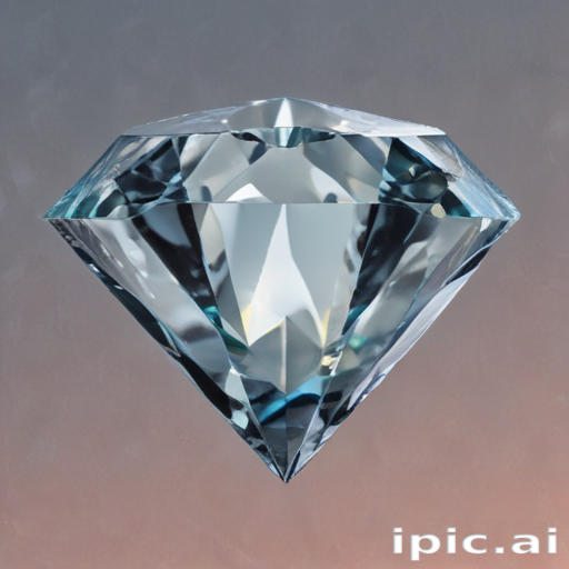 Brilliantly Cut Diamond Sparkling Against a Subtle Gradient Background