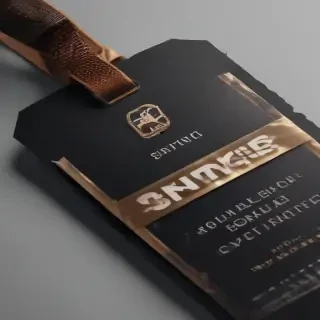 clothing tag mockup