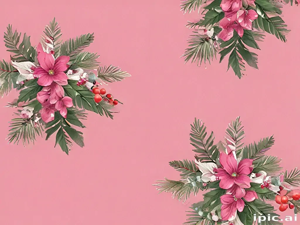 christmas wallpaper pink