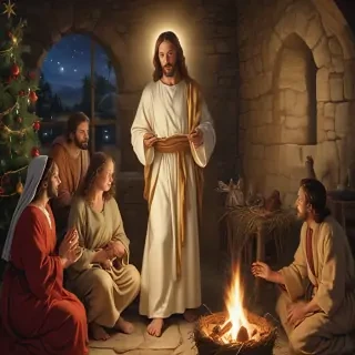jesus at christmas images