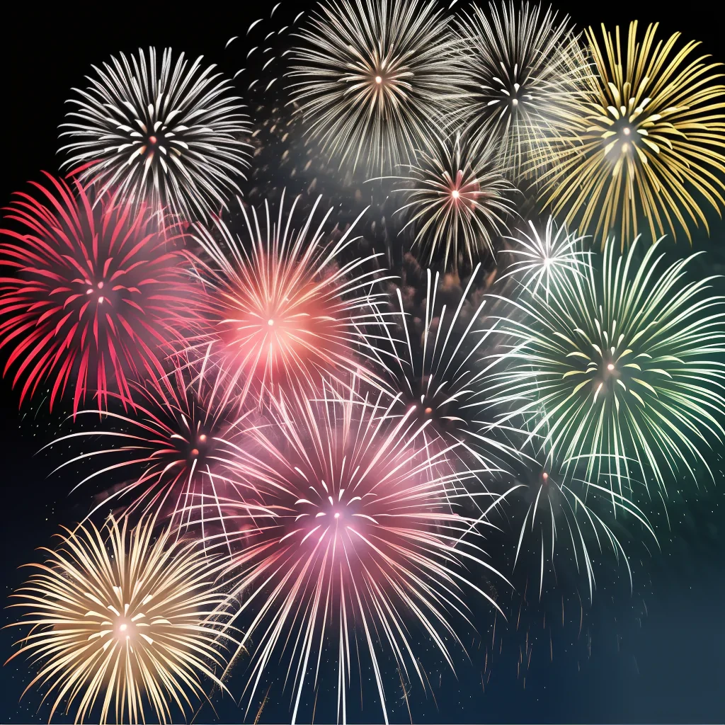 fireworks transparent background