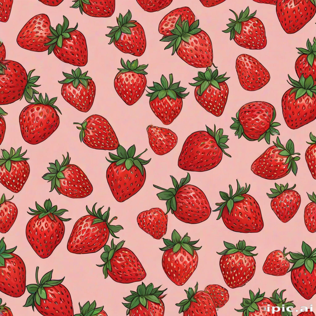 aesthetic strawberry wallpaper