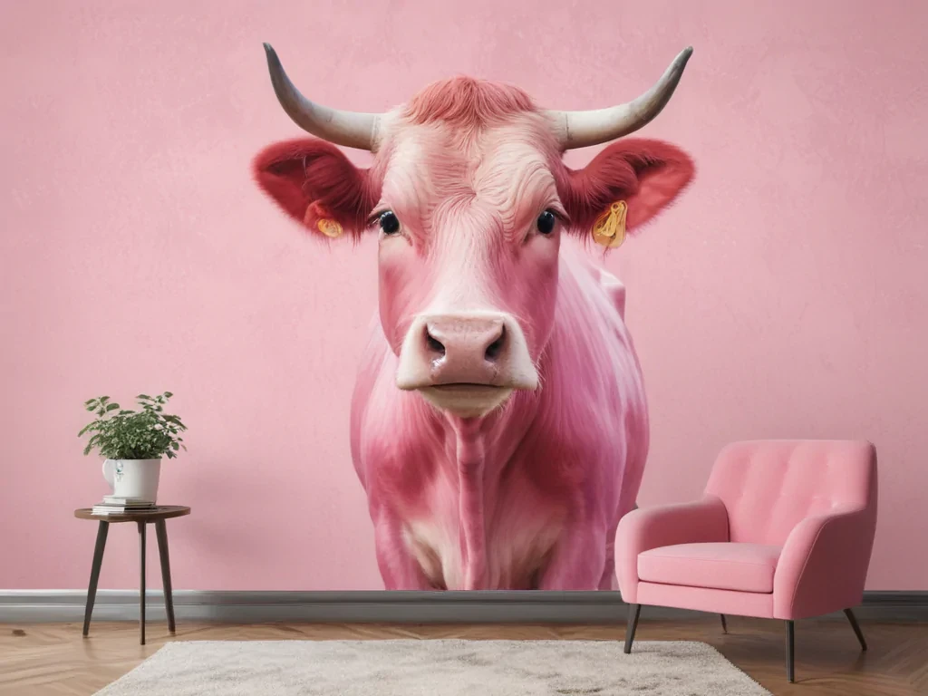 pink cow print wallpaper