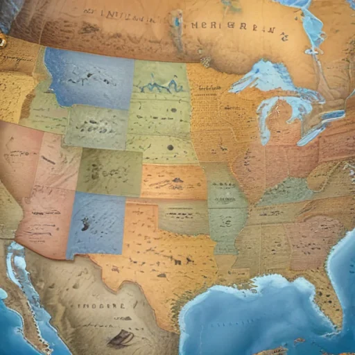 map united states