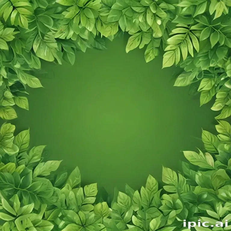 background with green leaves