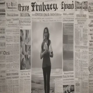 newspaper collage png