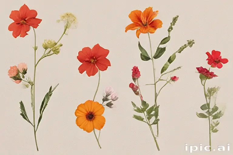 pressed flower png
