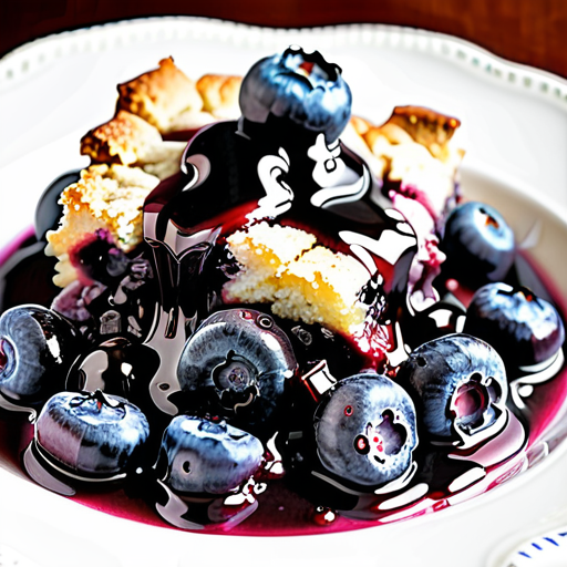 blueberry cobbler in crock pot
