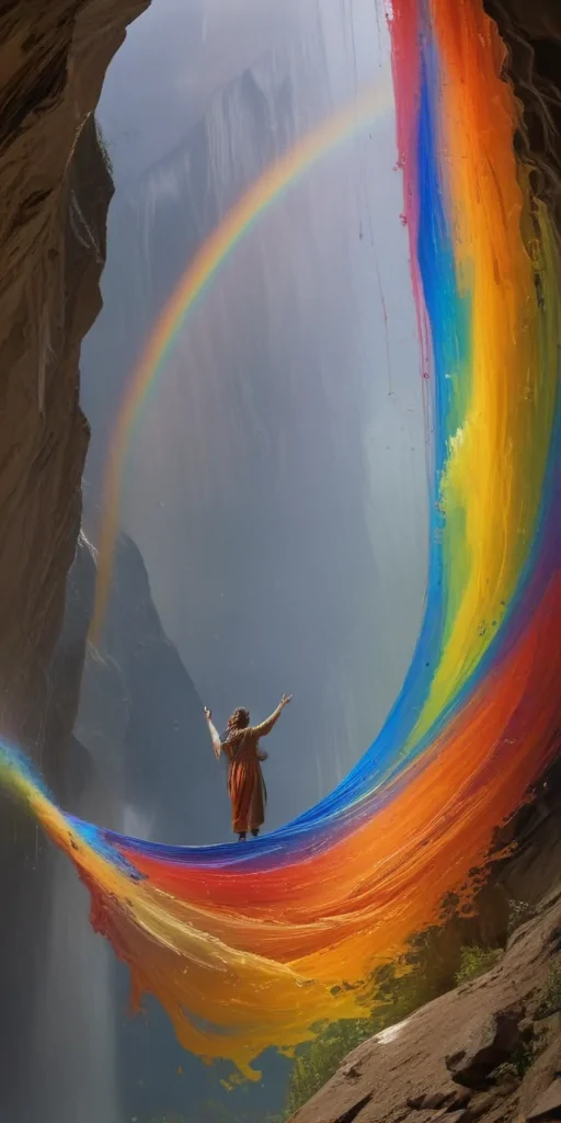 rainbow back round