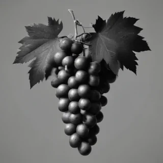 grapes clipart black and white