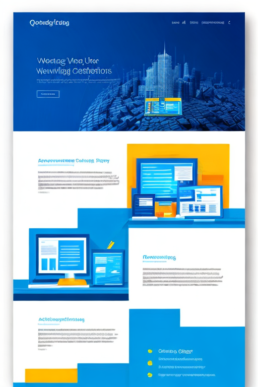 Landing page for a software developers website with clean and ...