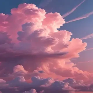 aesthetic pink clouds