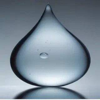 transparent water drop