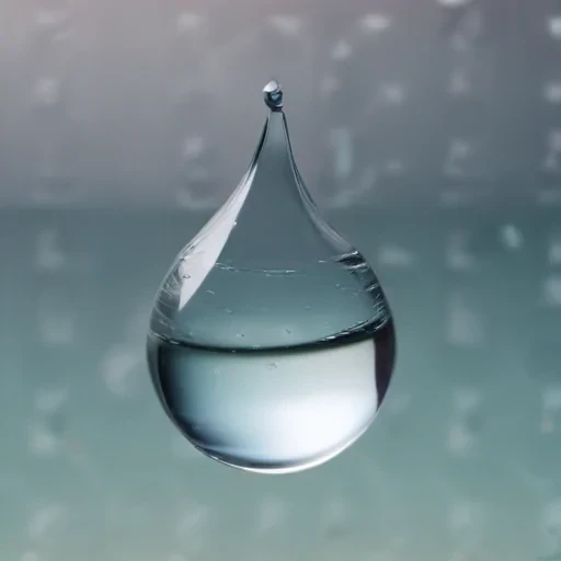 transparent water drop