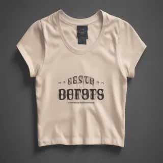 crop top shirt mockup
