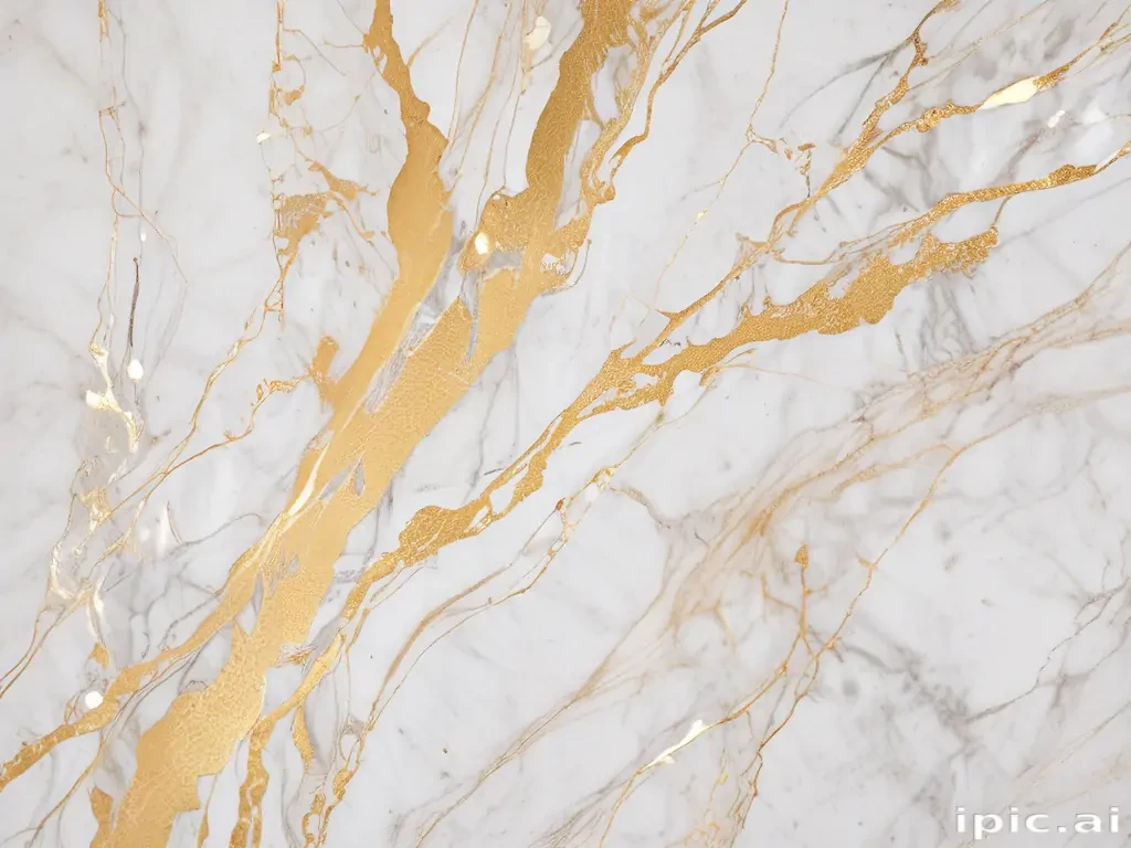 white and gold marble background