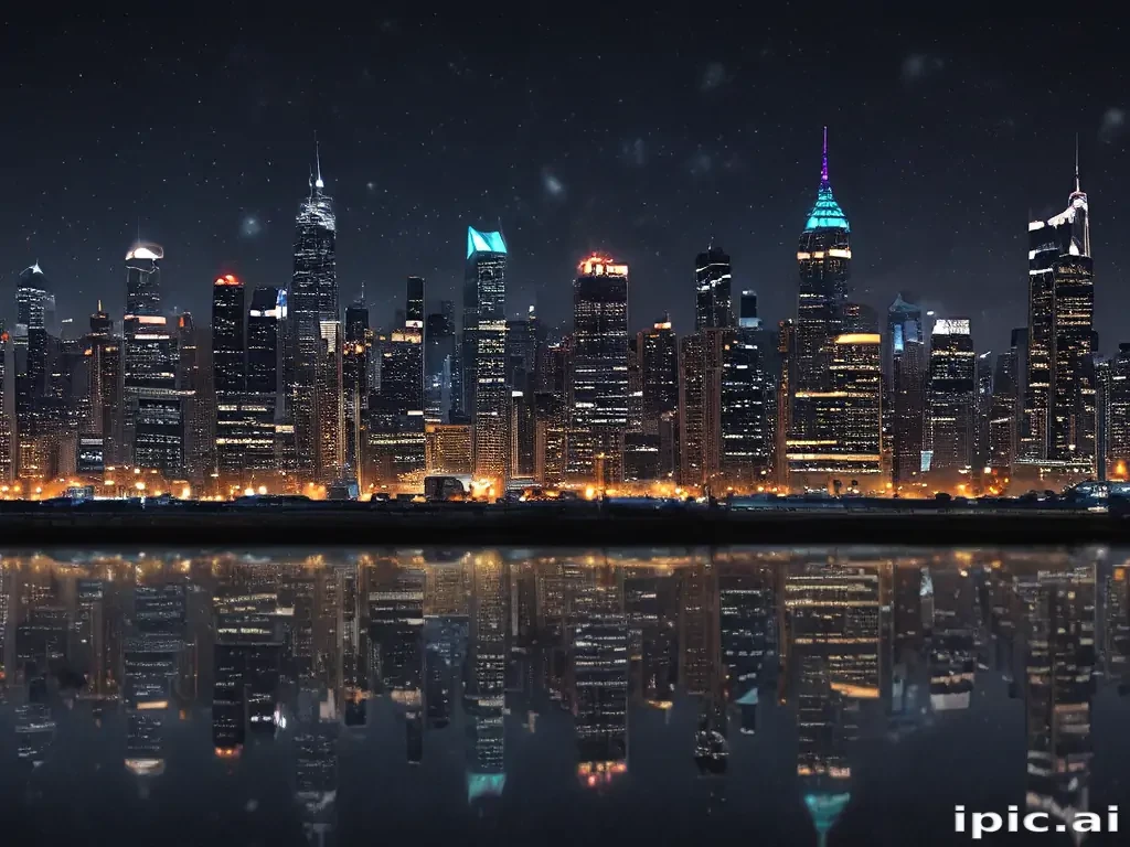 city lights background