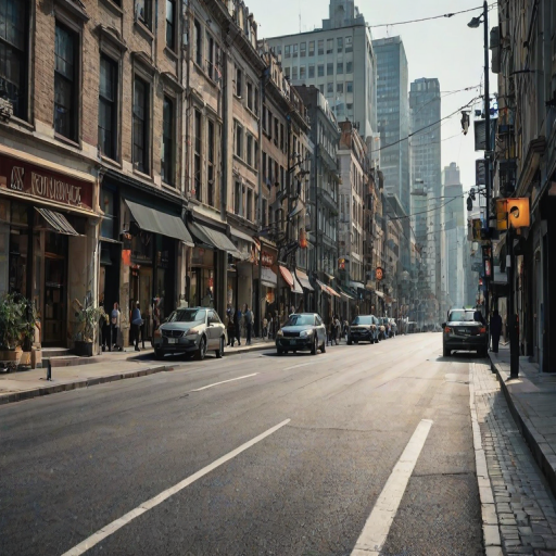 city street background