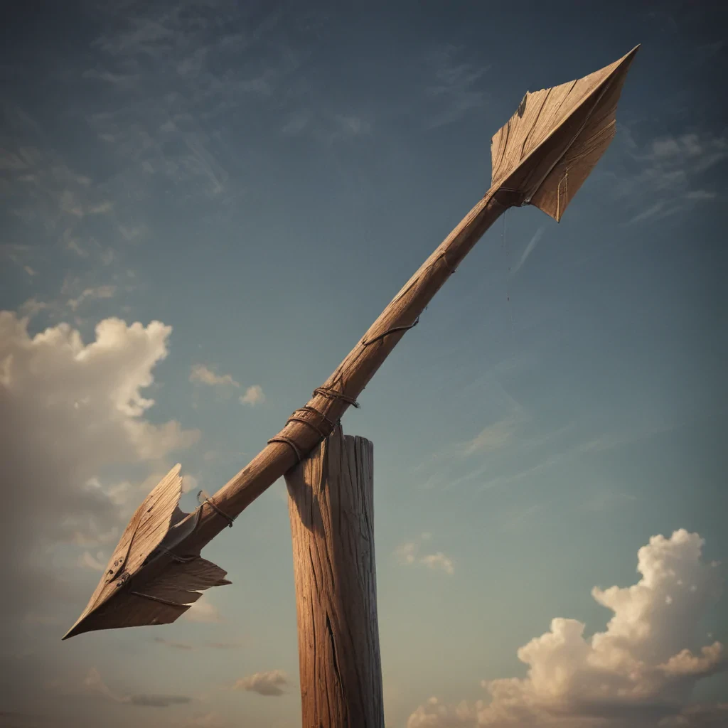 drawn arrow