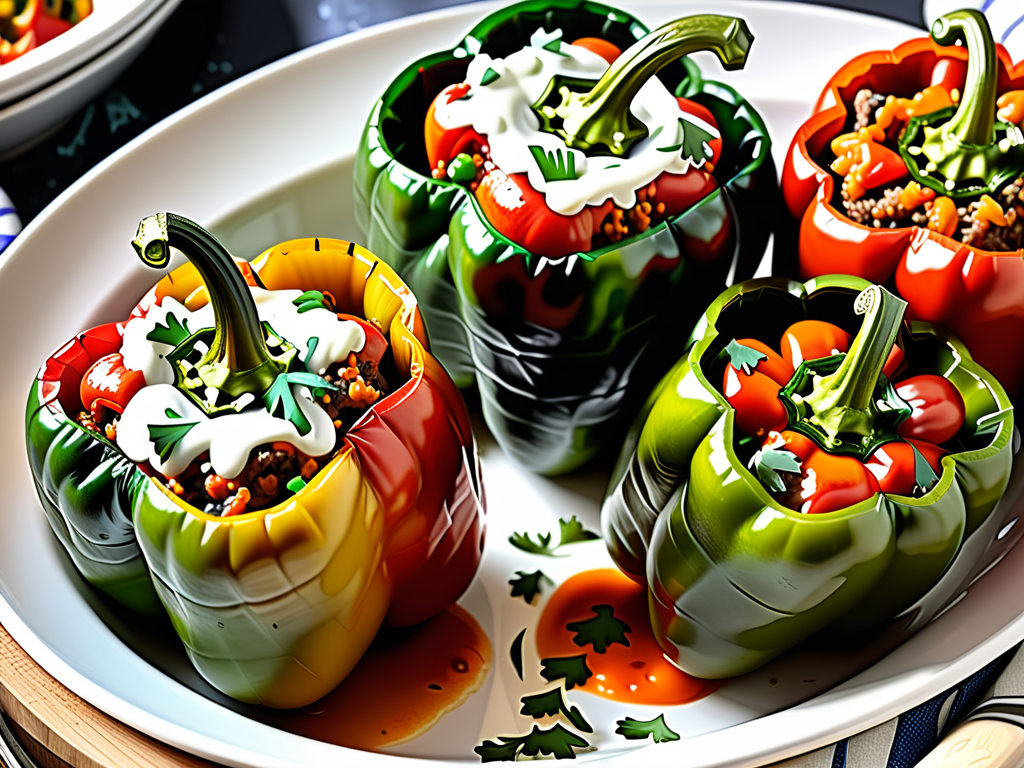 stuffed pepper recipe without rice
