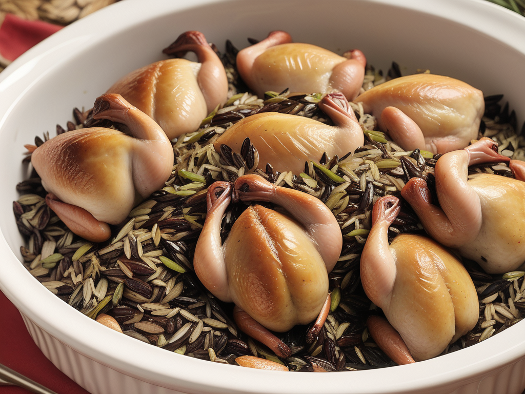 wild rice stuffing for cornish hens