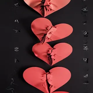 broken heart black