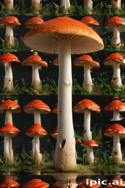 thin stemmed mushroom