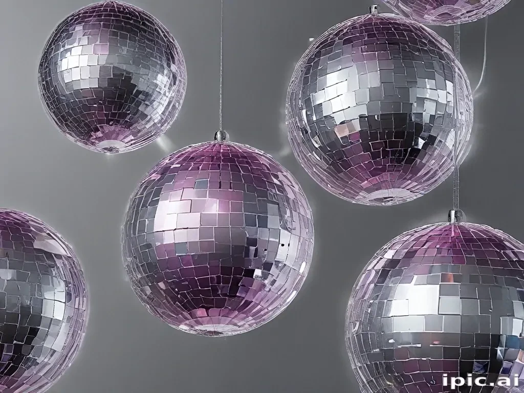 transparent disco balls