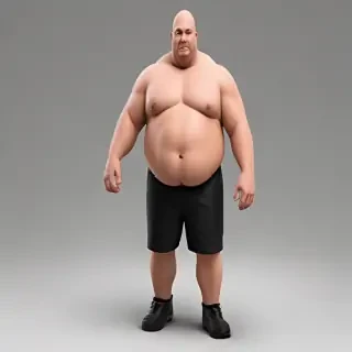 fat man black
