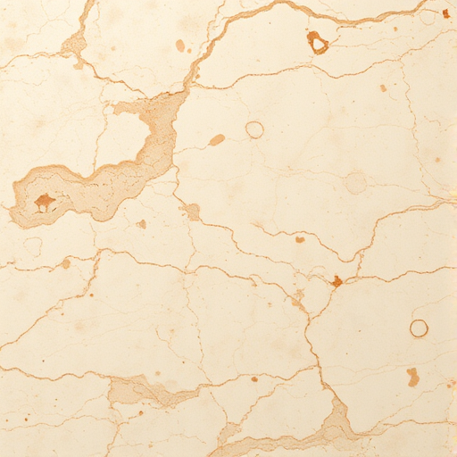 Generate a high-resolution image of a beige marble texture with intricate swirling patterns, captured using a DSLR camera at f/8 aperture, ISO 100, and a 50mm lens, with a slight overhead view to emphasize depth and detail.
