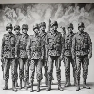 army drawing