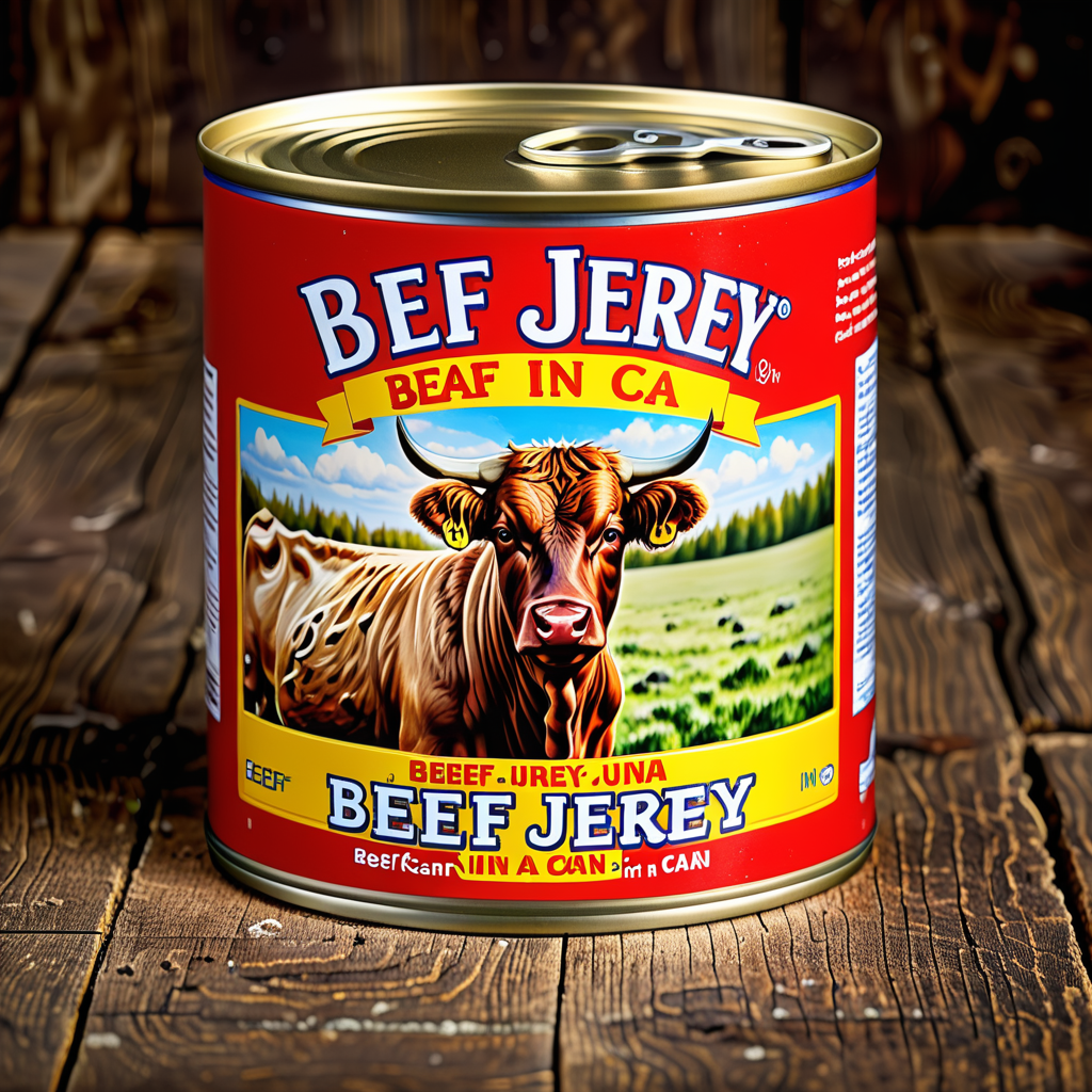 beef jerkey in a can