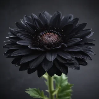 black flower