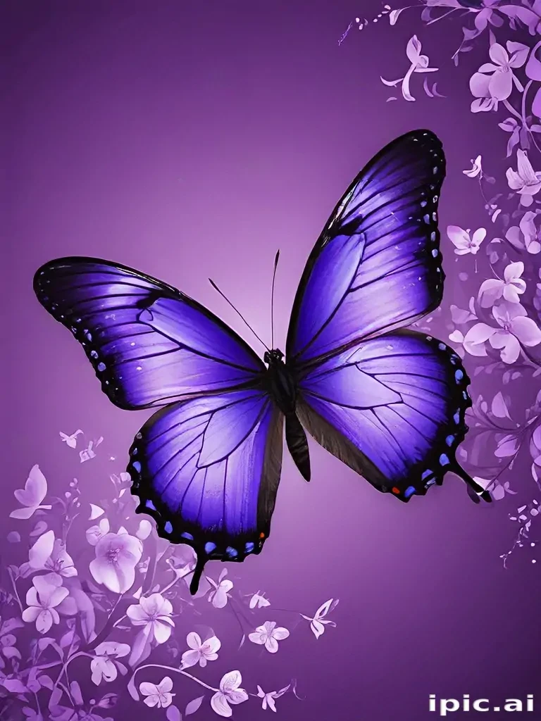 purple wallpapers butterfly