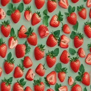 strawberry wallpaper aesthetic